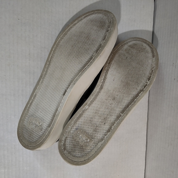 COACH Slip On Skate Sneaker Black Signature Jacquard Sz 8 8B - Picture 7 of 12